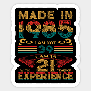 Made in 1985 Sticker